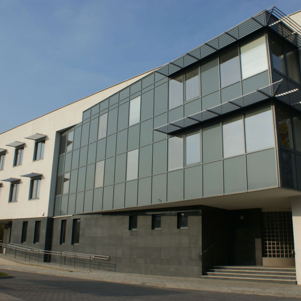 The construction of the outpatient clinic at Cegielniana Street in Warszawa Włochy District